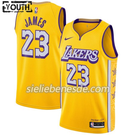 Kinder NBA Los Angeles Lakers Trikot LeBron James 23 Nike 2019-2020 City Edition Swingman